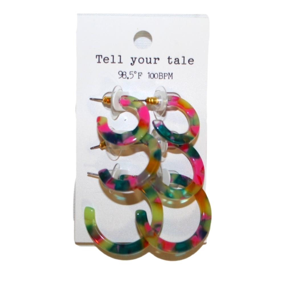 Colorful Hoop Earrings